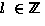 $ l~ \in {\ooalign{
\smash{\hskip1.9pt\raise0pt\hbox{\rm\sf Z}}\vphantom{}\crcr
\hbox{\rm\sf Z}
}}$